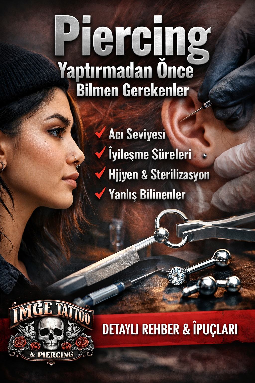 Piercing Yaptırmadan Önce Bilmen Gerekenler (2026 Güncel Rehber)